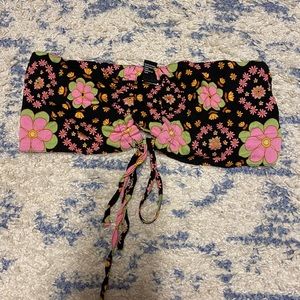 Floral tube top